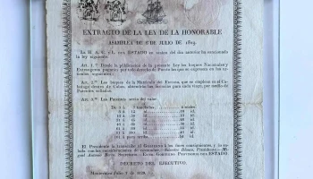 Documento Patente De Navegacion Firmada Oribe 1831