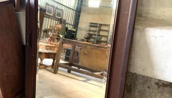 Espejo Biselado Marco De Madera 1m X 1,51 Alto
