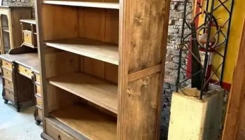 Estante Biblioteca 1 Cajon En Roble 1,10 X 0,50 X 2,04 M