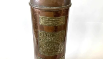 Extintor El Torero Cobre Y Bronce 0,64 Alto