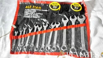 juego de llave de boca y estria de 12 ps y 2 sintas metricas de 3m