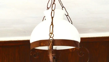 Lampara con opalina