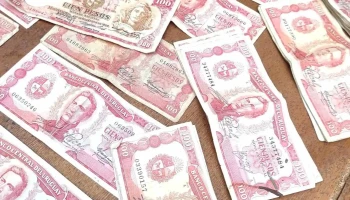 Lote de 80 billetes uruguayos
