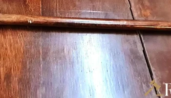 Mango de bastón de plata sellado