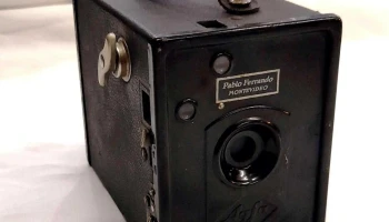 Maquina de fotos antigua marca Agfa impecable