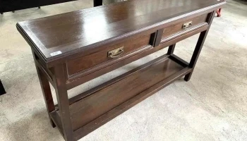Mesa De Arrimo 2 Cajones 1,30 X 0,35 X 0,77