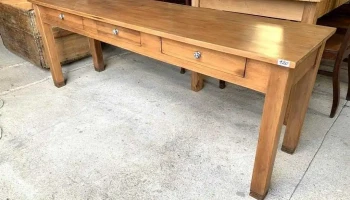 Mesa De Arrimo 3 Cajones 1,93 X 0,52 X 0,70 Alto