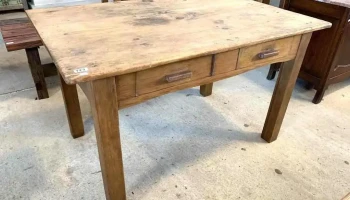 Mesa  De Cocina 2 Cajones 1,24 X 0,82 X 0,74 Alto