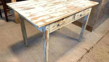 Mesa De Cocina 2 Cajones Laqueada 1,10 X 0,68 X 0,75 Alto