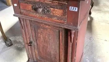Mesa De Noche Colonial 0,43 X 0,35 X 0,80 Alto