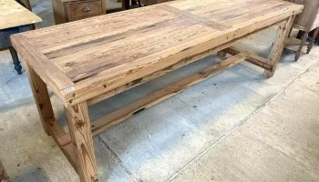 Mesa En Pinotea Con Travesaño 2,30 X0,77 X 0,78 Alto