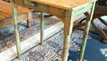 Mesa Escritorio En Pino Blanco 0,68 X 0,48 X 0,75 Alto