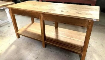 Mesa Isla O Trabajo En Varios Pinos 1,96 X 0,80 X 0,92 Alto