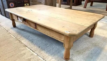 Mesa Ratona 1 Cajon Patas Torneadas 1,42 X 0,82 X 0,35 Alto