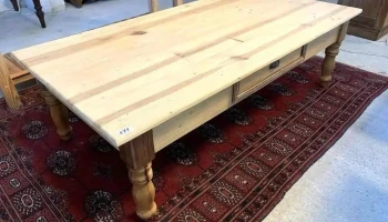 Mesa Ratona Con Cajon Patas Torneadas 1,48 X 0,76 X 0,45 Alto