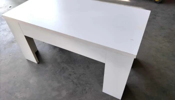 mesa ratona en Mdf blanca