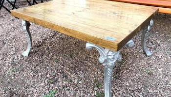 Mesa Ratona Patas Aluminio 0,80 X 0,60 X 0,38 Alto