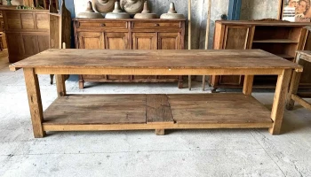 Mesa Torno En Pinotea Arenada 2,85 X 0,95 X 0,80 Alto