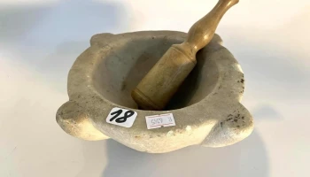 Mortero De Marmol -  Pilon De Polimero