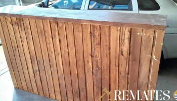 mostrador de madera