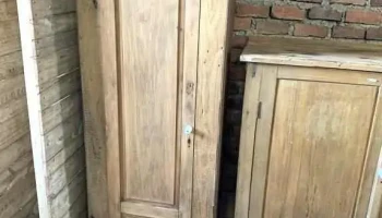 Mueble Auxilar De 1 Puerta Y Cajon 0,54 X 0,28 X 1,75 Alto