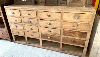 Mueble Cajonera De 16 Cajones, 1,95 X 0,49 X 1,08 Alto