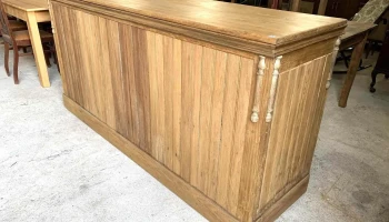 Original Barra Mostrador En Pino Blanco 2 Caj, 2m X 0,60 X 1m Alto