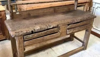 Original Mesa De Trabajo  En Pinotea (plateria) 1,57 X 0,53 X 1,30 Alto
