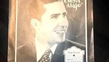 Partitura Mi Buenos Aires Querido con foto de Gardel en la tapa