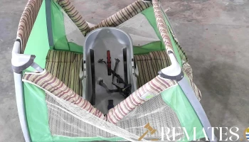 practicuna con averia no arma y silla para auto para bebe