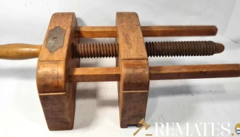 Prensa carpintero antigua madera
