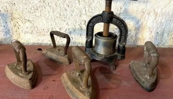 Prensa tornillo Y 4 Planchas En Hierro