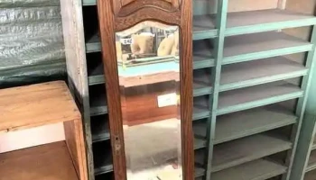 Puerta De Ropero En Roble  Con Espejo Biselado