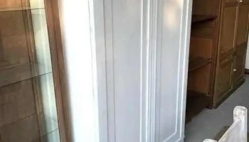 Ropero En Roble 2 Puertas 3 Cajones Laqueado Blanco 1,15 X 0,63 X 1,92