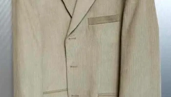 Saco deportivo en pana talle 50, color beige
