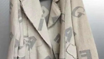 Saco estampado de lana talle unico
