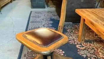 Silla De Escritorio En Roble Giratoria