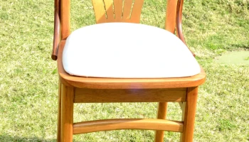 Silla en madera tapizada