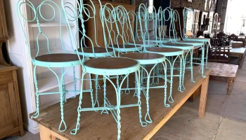 Sillas En Hierro Torneado Art Nouveau