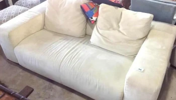 sillón 2 cuerpos tapizado gamuza