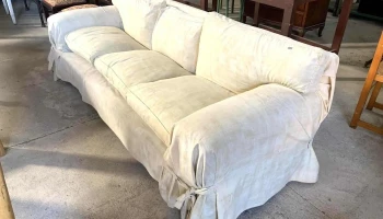 Sillon De 3 Cuerpos C/ Almohadones De Pluma  (todo Con Fundas) 2,20m. Largo