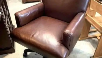 Sillon De Escritorio Giratorio en Cuero