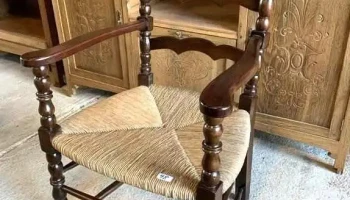 Sitial Provenzal En Cedro Asiento Totora