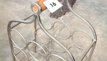 soporte de vinos en h° niquelado