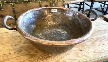 Tacho De Cobre 0,40 Diam X 0,15 Alto