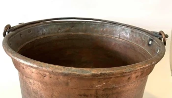Tacho De Cobre 0,50 Diam X 0,30 Alto