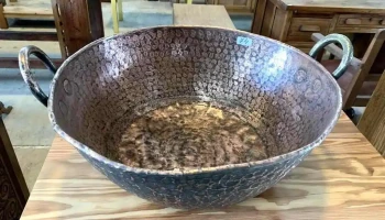 Tacho De Cobre 0, 53 Diam X 0,20 Alto