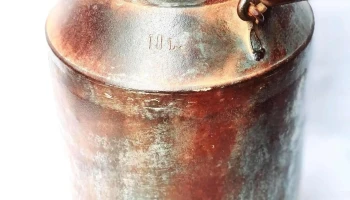 Tacho lechero 10 litros chapa galvanizada gruesa sano