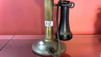 Telefono Candelero En Bronce