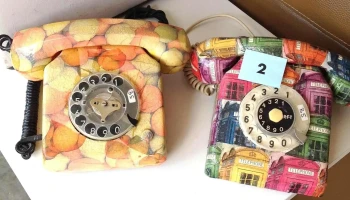 teléfonos decorados (decoupage)
